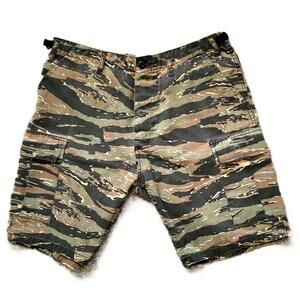 Rothco BDU Camo Cargo Shorts Men’s M Tiger Stripe Military